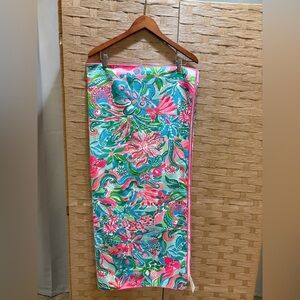 Lilly Pulitzer Large Microfiber Beach Towel Golden Hour sz 40x72